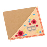 Maxbell Flower Letter Embroidery Bookmark Book Marker Clip Page Stitched Corner Autumn B