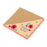 Maxbell Flower Letter Embroidery Bookmark Book Marker Clip Page Stitched Corner Autumn B