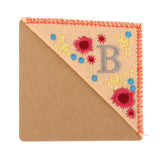 Maxbell Flower Letter Embroidery Bookmark Book Marker Clip Page Stitched Corner Autumn B