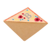 Maxbell Flower Letter Embroidery Bookmark Book Marker Clip Page Stitched Corner Autumn B