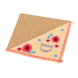 Maxbell Flower Letter Embroidery Bookmark Book Marker Clip Page Stitched Corner Autumn D