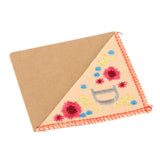 Maxbell Flower Letter Embroidery Bookmark Book Marker Clip Page Stitched Corner Autumn D
