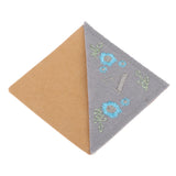 Maxbell Flower Letter Embroidery Bookmark Book Marker Clip Page Stitched Corner Winter A