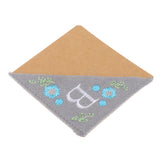 Maxbell Flower Letter Embroidery Bookmark Book Marker Clip Page Stitched Corner Winter B
