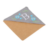 Maxbell Flower Letter Embroidery Bookmark Book Marker Clip Page Stitched Corner Winter B