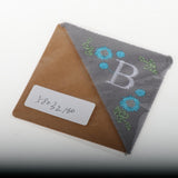Maxbell Flower Letter Embroidery Bookmark Book Marker Clip Page Stitched Corner Winter B