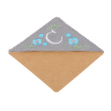Maxbell Flower Letter Embroidery Bookmark Book Marker Clip Page Stitched Corner Winter C