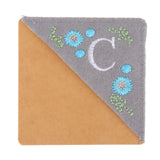 Maxbell Flower Letter Embroidery Bookmark Book Marker Clip Page Stitched Corner Winter C
