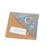 Maxbell Flower Letter Embroidery Bookmark Book Marker Clip Page Stitched Corner Winter C