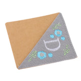Maxbell Flower Letter Embroidery Bookmark Book Marker Clip Page Stitched Corner Winter D