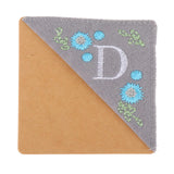 Maxbell Flower Letter Embroidery Bookmark Book Marker Clip Page Stitched Corner Winter D