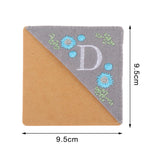 Maxbell Flower Letter Embroidery Bookmark Book Marker Clip Page Stitched Corner Winter D