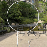 Maxbell Wedding Arch Frame Balloon Arch Kit Stand Heavy Duty for Ceremony Wedding White 1.2m 4 Pipe