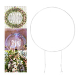 Maxbell Wedding Arch Frame Balloon Arch Kit Stand Heavy Duty for Ceremony Wedding White 1.2m 4 Pipe