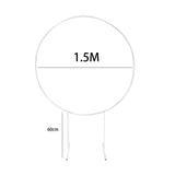 Maxbell Wedding Arch Frame Balloon Arch Kit Stand Heavy Duty for Ceremony Wedding White 1.5m 5 Pipe
