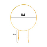 Maxbell Wedding Arch Frame Balloon Arch Kit Stand Heavy Duty for Ceremony Wedding Aureate 1m 6 Pipes