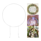Maxbell Wedding Arch Frame Balloon Arch Kit Stand Heavy Duty for Ceremony Wedding White 1.5m 9 Pipe
