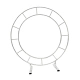 Maxbell Iron Wedding Arch Flower Row Stand Stable Round Birthday Decoration Medium