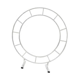 Maxbell Iron Wedding Arch Flower Row Stand Stable Round Birthday Decoration Medium