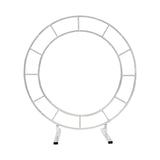 Maxbell Iron Wedding Arch Flower Row Stand Stable Round Birthday Decoration Medium