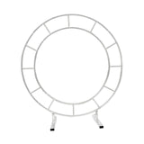 Maxbell Iron Wedding Arch Flower Row Stand Stable Round Birthday Decoration Medium