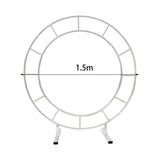 Maxbell Iron Wedding Arch Flower Row Stand Stable Round Birthday Decoration Medium