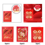 Maxbell Spring Festival Card 3D Hollowed Pop up Card Size 15x20cm Gift for Kids Style A