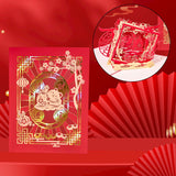 Maxbell Spring Festival Card 3D Hollowed Pop up Card Size 15x20cm Gift for Kids Style B