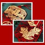 Maxbell Chinese Spring Couplet Art Fu Character Window Decor for Entrance Decor A