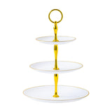 Maxbell 3 Tiers Cupcake Dessert Stand Tiered Serving Cake Stand for Birthday Wedding White