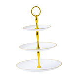 Maxbell 3 Tiers Cupcake Dessert Stand Tiered Serving Cake Stand for Birthday Wedding White