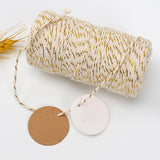Maxbell 100 Meter/Roll Macrame Cord Rope Packing String for Wedding Cooking Bohemia White