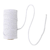Maxbell 100 Meter/Roll Macrame Cord Rope Packing String for Wedding Cooking Bohemia White