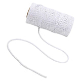 Maxbell 100 Meter/Roll Macrame Cord Rope Packing String for Wedding Cooking Bohemia White