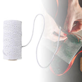 Maxbell 100 Meter/Roll Macrame Cord Rope Packing String for Wedding Cooking Bohemia White