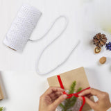 Maxbell 100 Meter/Roll Macrame Cord Rope Packing String for Wedding Cooking Bohemia White