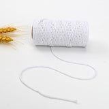 Maxbell 100 Meter/Roll Macrame Cord Rope Packing String for Wedding Cooking Bohemia White