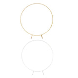 Maxbell Wedding Arch Circle Backdrop Stand Frame for Holiday Wedding Decorative Aureate