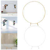 Maxbell Wedding Arch Circle Backdrop Stand Frame for Holiday Wedding Decorative Aureate