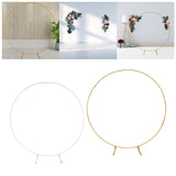 Maxbell Wedding Arch Circle Backdrop Stand Frame for Holiday Wedding Decorative Aureate