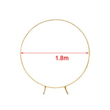 Maxbell Wedding Arch Circle Backdrop Stand Frame for Holiday Wedding Decorative Aureate