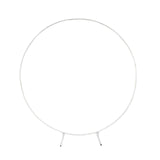 Maxbell Wedding Arch Circle Backdrop Stand Frame for Holiday Wedding Decorative White