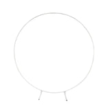 Maxbell Wedding Arch Circle Backdrop Stand Frame for Holiday Wedding Decorative White
