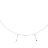 Maxbell Wedding Arch Circle Backdrop Stand Frame for Holiday Wedding Decorative White