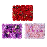 Maxbell Flowers Wall Panel 40Cmx60cm Floral Backdrop for Indoor Party Baby Shower Red