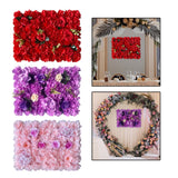 Maxbell Flowers Wall Panel 40Cmx60cm Floral Backdrop for Indoor Party Baby Shower Red