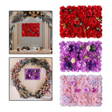 Maxbell Flowers Wall Panel 40Cmx60cm Floral Backdrop for Indoor Party Baby Shower Red