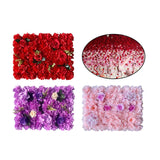 Maxbell Flowers Wall Panel 40Cmx60cm Floral Backdrop for Indoor Party Baby Shower Red