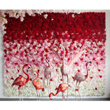 Maxbell Flowers Wall Panel 40Cmx60cm Floral Backdrop for Indoor Party Baby Shower Red