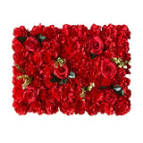 Maxbell Flowers Wall Panel 40Cmx60cm Floral Backdrop for Indoor Party Baby Shower Red
